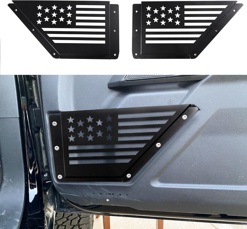 RERPRO Front Door Storage Pockets for Ford Bronco 2021-2023 with American Flag Design - Image 1