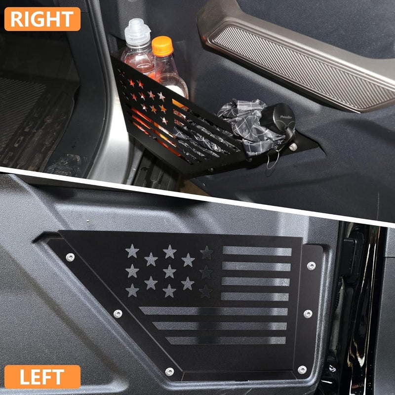 RERPRO Front Door Storage Pockets for Ford Bronco 2021-2023 with American Flag Design - Image 3