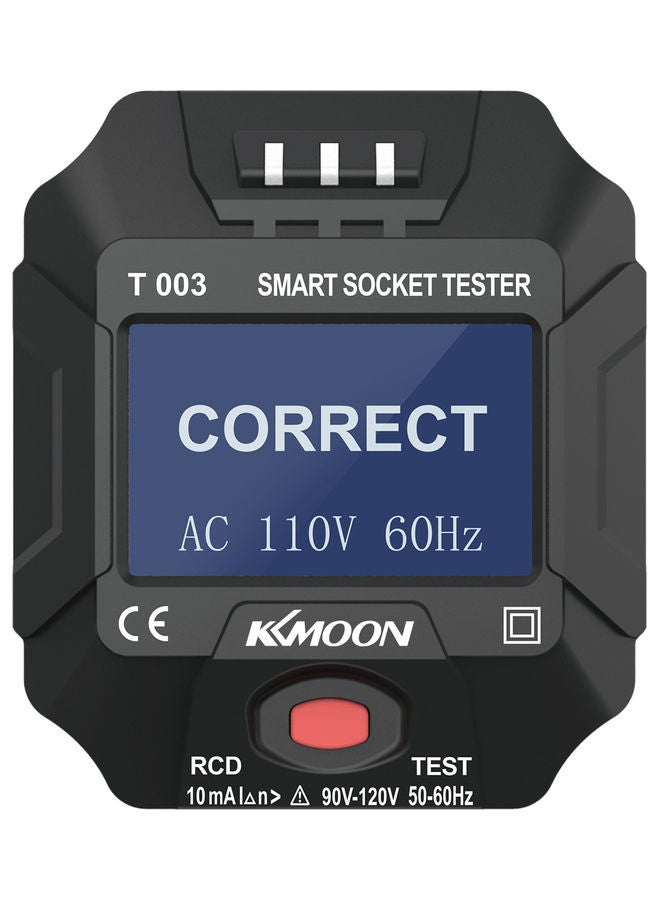 NIBEMINENT 90~120V Smart Socket Tester Multicolour 7.5 x 6.5 7.5cm - Image 1