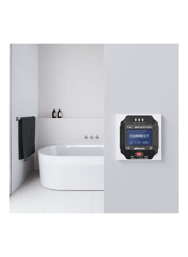 NIBEMINENT 90~120V Smart Socket Tester Multicolour 7.5 x 6.5 7.5cm - Image 2