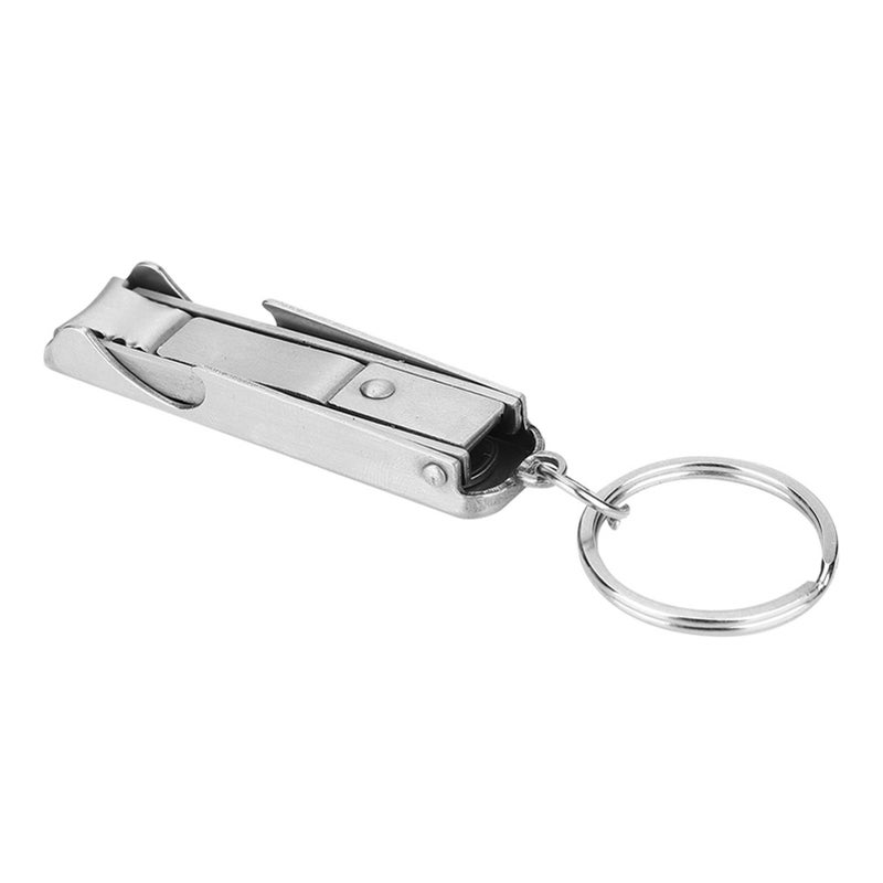 2 in 1 Mini Tool Key Chain Ring Nail Cutter Clippers Bottle Opener - Image 5