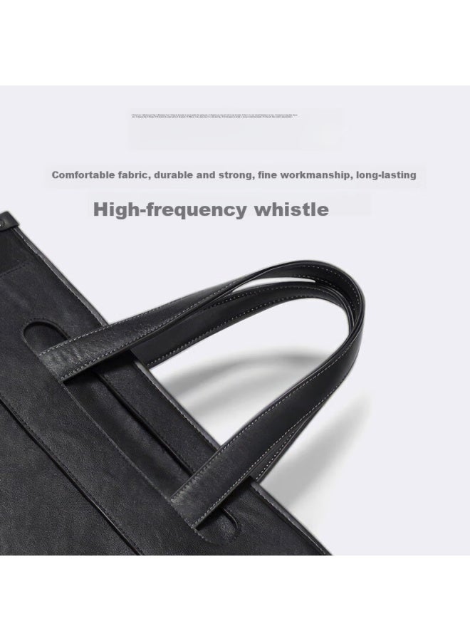 Golf Business Briefcase, Men's Top-grain Leather Handbag, 15-inch Laptop Bag, Briefcase, Gift For Boyfriend Or Father - Image 4