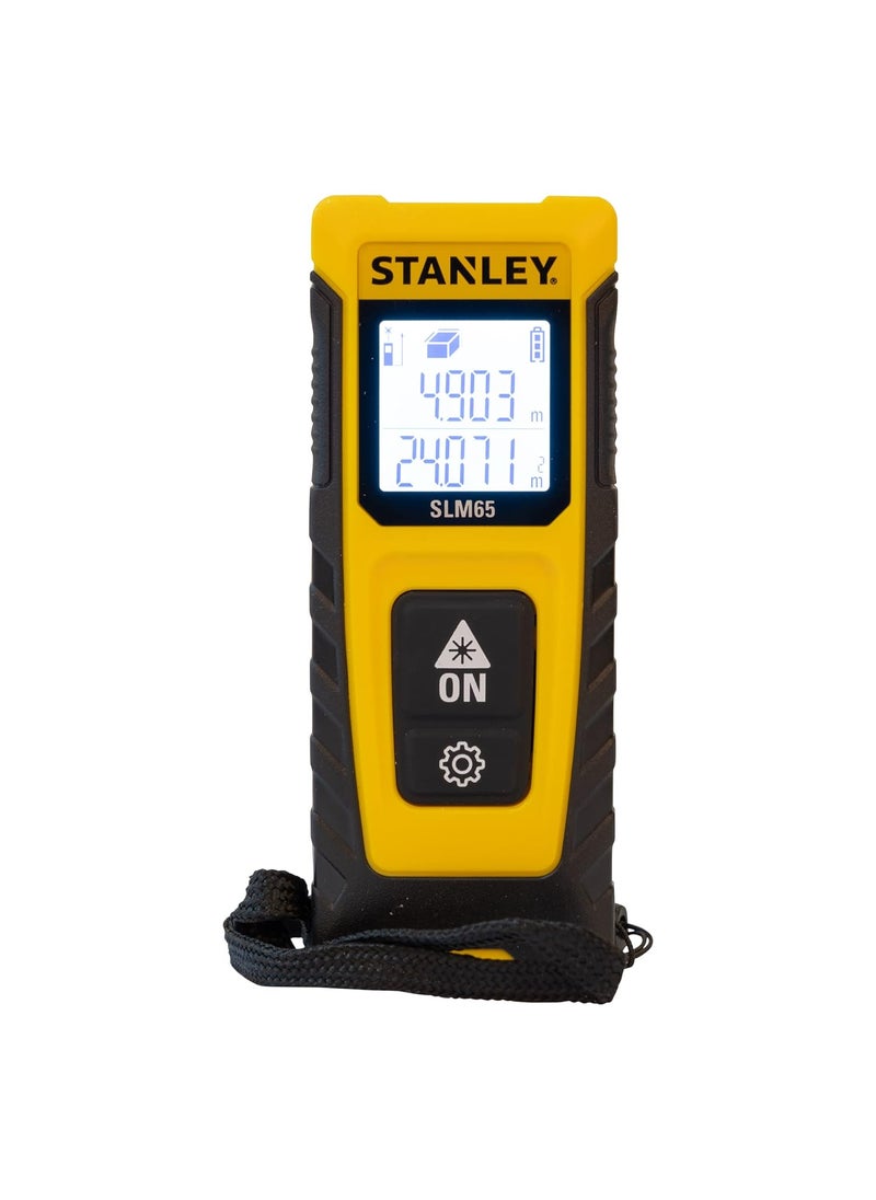 Stanley STANLEY STHT770650 20M Cordless Laser Distance Measurer with 2xAAA Battery for Distance Area and Volume Measurement with Colour Screen for Home DIY Professional Use 1 Year Warranty  - Image 1