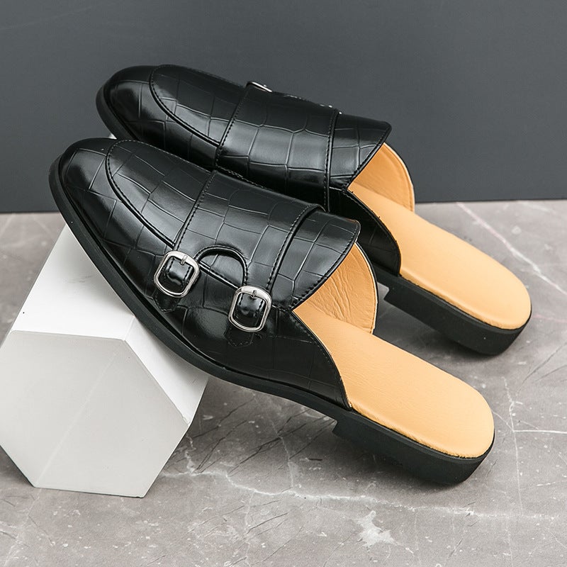 Men'S Shoes Plus Size New Arrival Leather Shoes Fashionable Leg Shoes Trendy British Style Casual Lazy Shoes - Image 1