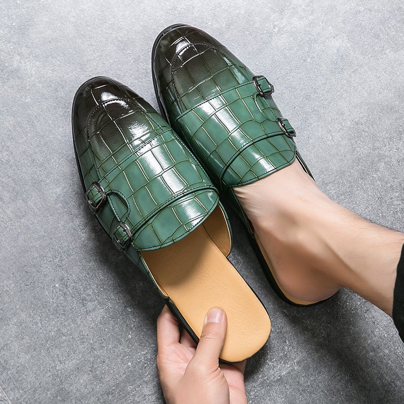 Men'S Shoes Plus Size New Arrival Leather Shoes Fashionable Leg Shoes Trendy British Style Casual Lazy Shoes - Image 2