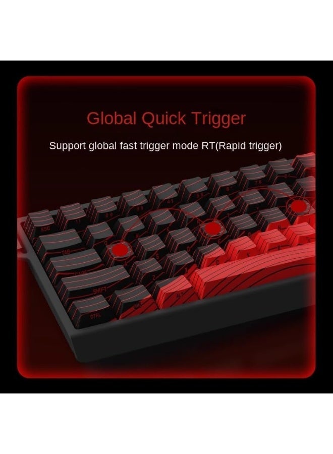 MADLIONS MAD 68 HE Gaming Magnetic Keyboard – Amber pro Magnetic Hall Effect Switch – 8000 Hz Polling Rate – Scan Rate 32K – Latency 0.125ms – Precision 0.02mm Rapid Trigger Mode - Image 5