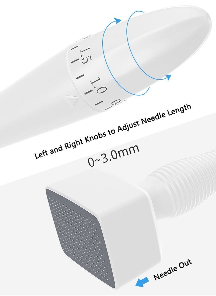 Generic - Adjustable Microneedling Roller Pen, 0.5MM Beauty Professional Stainless Steel Microneedle Derma Skin Care Tools for Face Body Skin Hair Beard Growth - Image 1