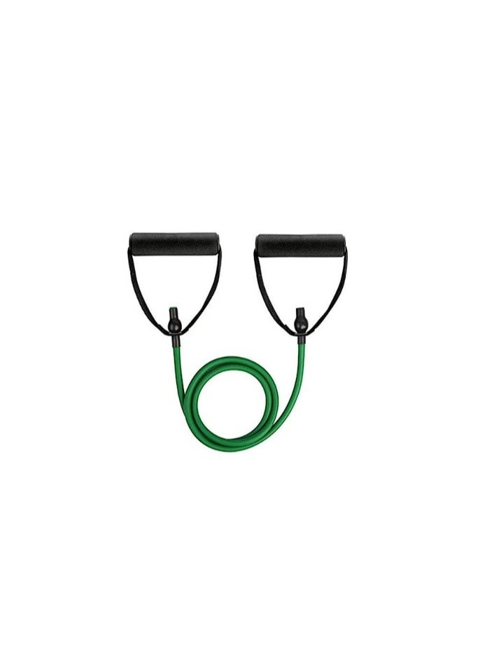 Champion 30 LB Pull String Resistance Exercise Band with Foam Handles – Green  - Image 1
