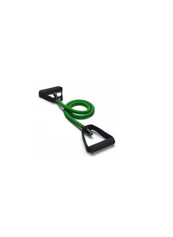 Champion 30 LB Pull String Resistance Exercise Band with Foam Handles – Green  - Image 2