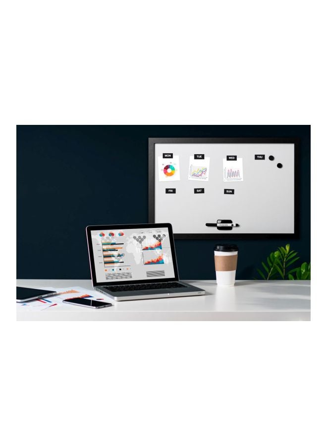 MasterVision Days of The Week Magnets, 1 x 2 Inches Each, 7 Magnets, Black/White - Image 2