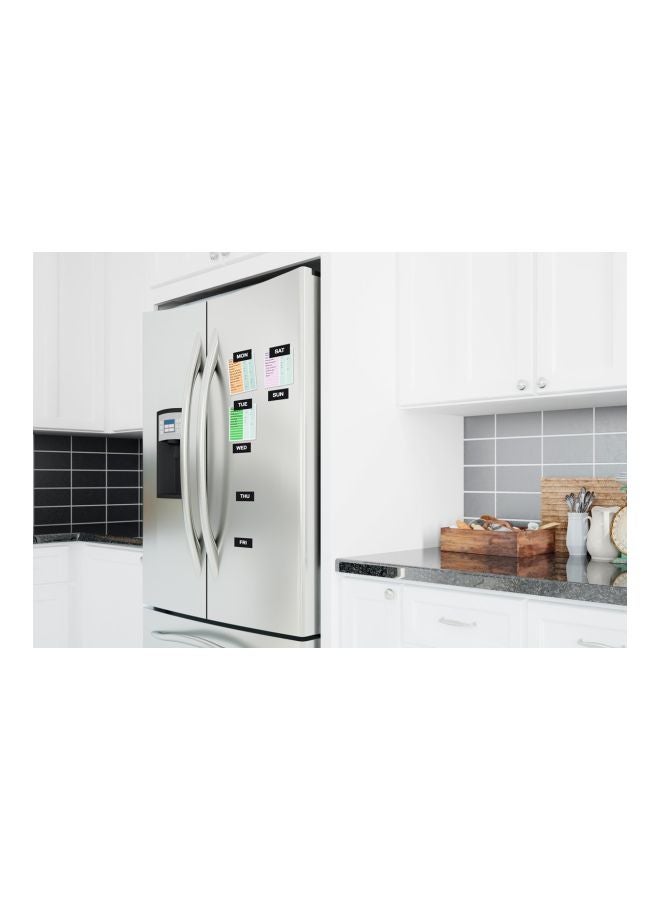 MasterVision Days of The Week Magnets, 1 x 2 Inches Each, 7 Magnets, Black/White - Image 3