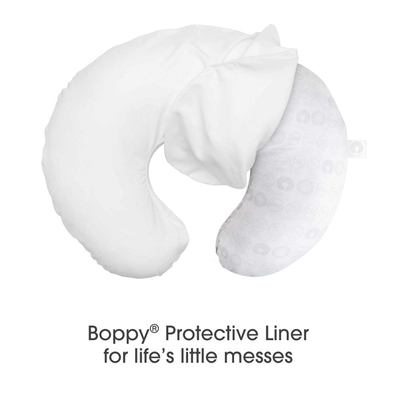 Boppy Original Nursing Pillow Liner, Bright White, Machine Washable and Wipeable, Extends Time Between Washes, Liner Only - Image 3