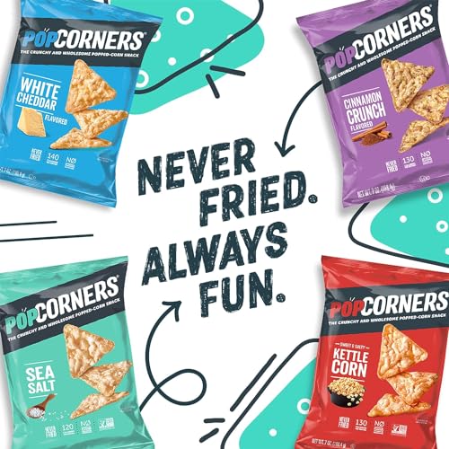 PopCorners Popped Corn Snacks, Kettle Corn, 1 Ounce (Pack of 20) (Packaging May Vary) - Image 5