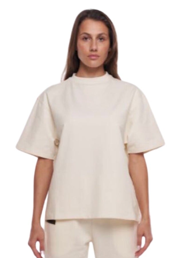 Mei Stylish Unisex Vintage Casual Loose Shoulder Oversize Crew Neck Shaded Short Sleeve T-shirt - Image 1