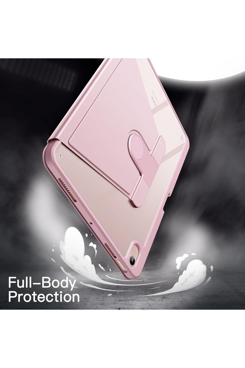 LEDIN Rotating Case for iPad (A16) 11 Generation 11 inch (2025) with Pencil Holder,360 Degree Rotation Protective Stand Slim Cover Clear Back, Auto Wake/Sleep (iPad A16) - Image 4