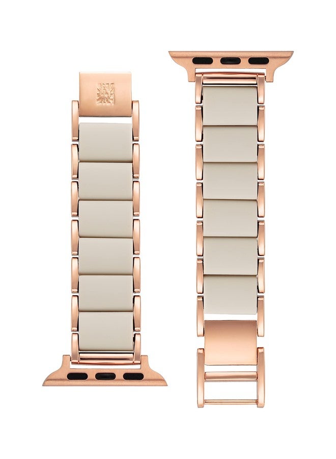 Anne Klein Rubberized Fashion Bracelet for Apple Watch, Secure, Adjustable, Apple Watch Replacement Band, Fits Most Wrists - Image 3