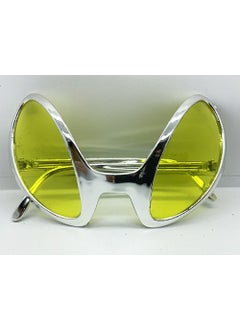 Retro Glasses - 80s 90s Party Glasses Silver Color 8X13 cm