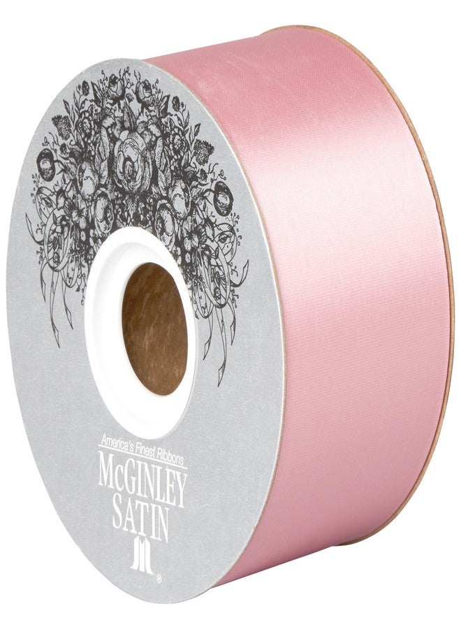 بيرويك شريط ساتان أسيتات من ماكجينلي ميلز، عرض 2.5 بوصة، وردي، بكرة 50 ياردة - Image 1