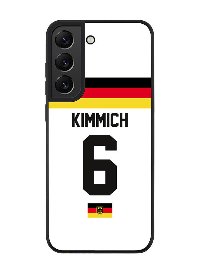 Stylizedd Rugged Black edge case for Samsung Galaxy S21 5G Slim fit Soft Case Flexible Rubber Edges Anti Drop TPU Gel Thin Cover - Football Team - Germany Player Name - Kimmich - Image 1