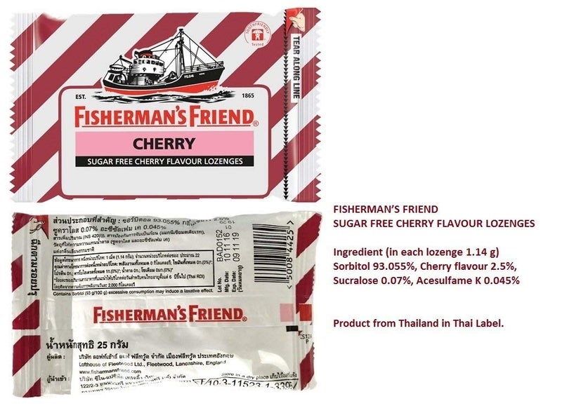 Fisherman's Friend Cherry Sugar-Free Lozenges 25g, (Pack of 6) - Image 2
