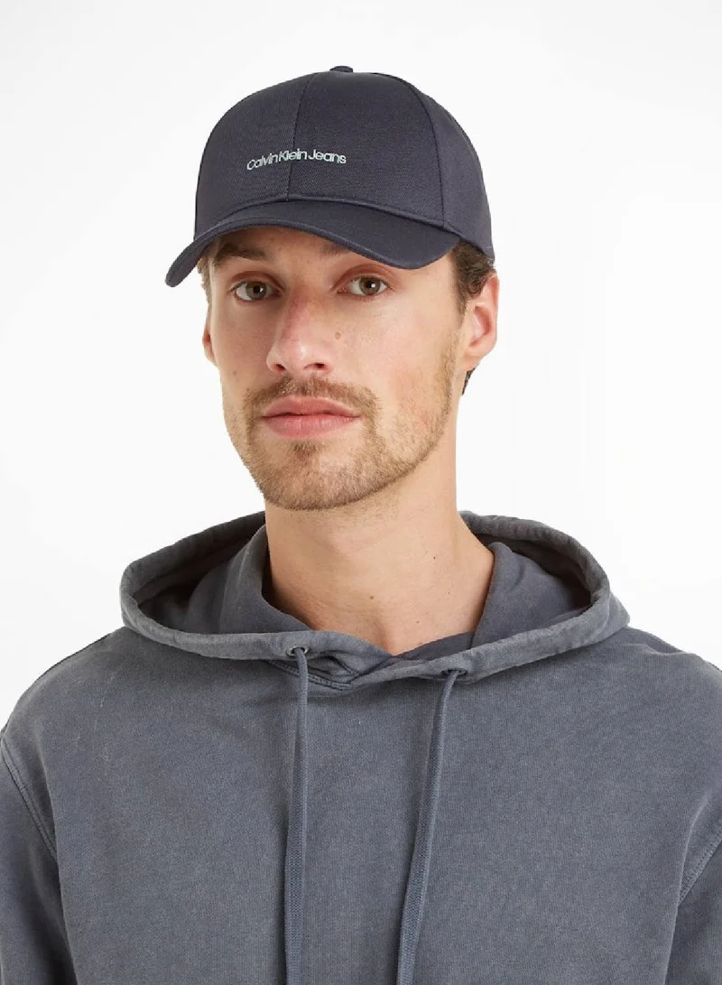 Calvin Klein Jeans Men's Instant Embroidered Cap - Polyester, Black