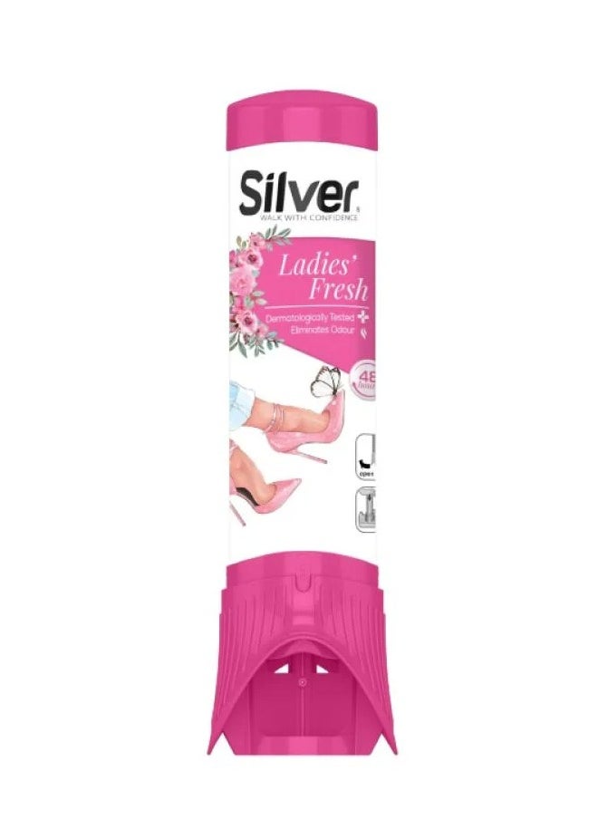 Silver - Shoe Deodorizer Spray - Freshens and Neutralizes Odor From Woman Shoes,100ml - Image 1