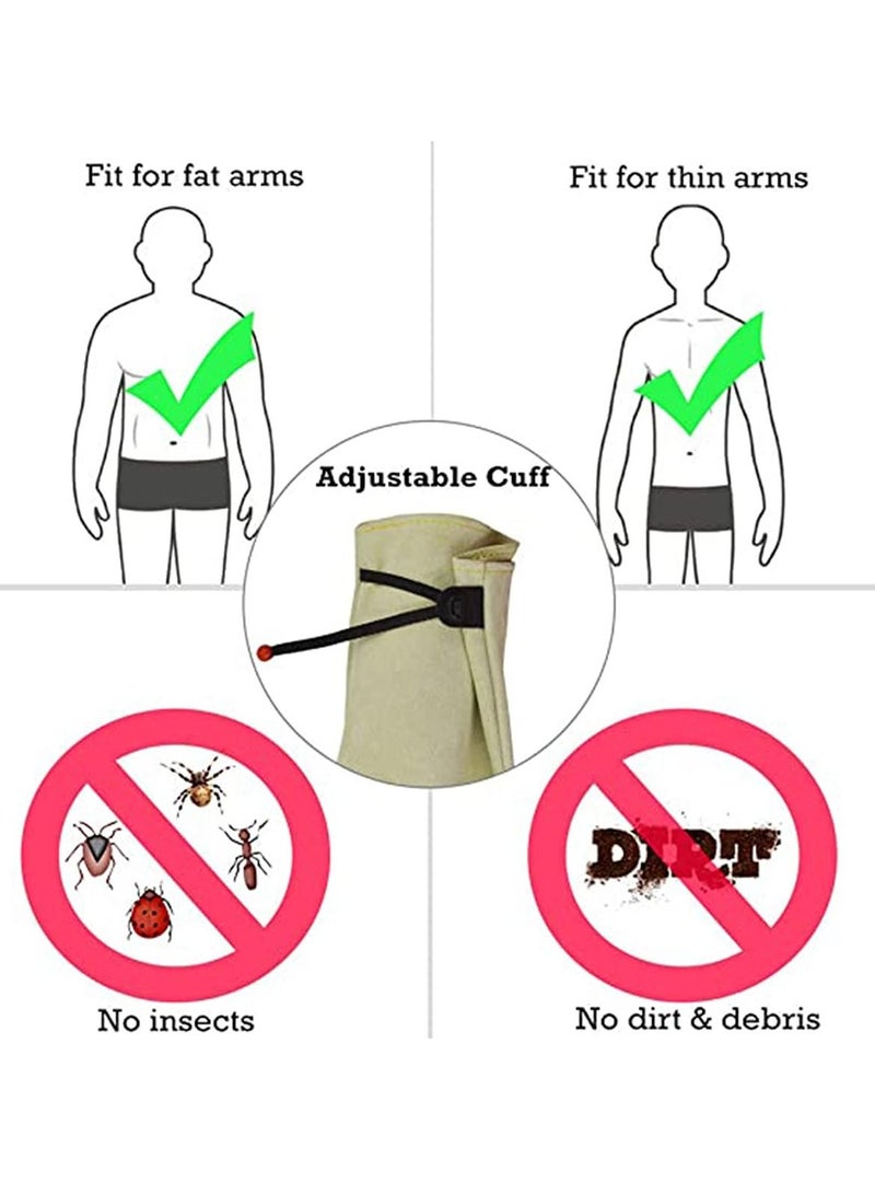 SYOSI Cactus Gloves Thorn Proof Gardening for Rose Pruning Cacti Handling Leather Garden Work  - Image 3