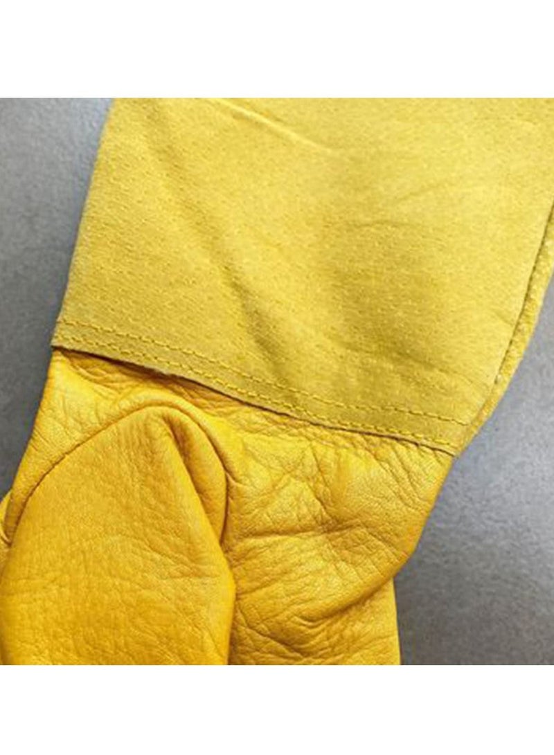 SYOSI Cactus Gloves Thorn Proof Gardening for Rose Pruning Cacti Handling Leather Garden Work  - Image 5