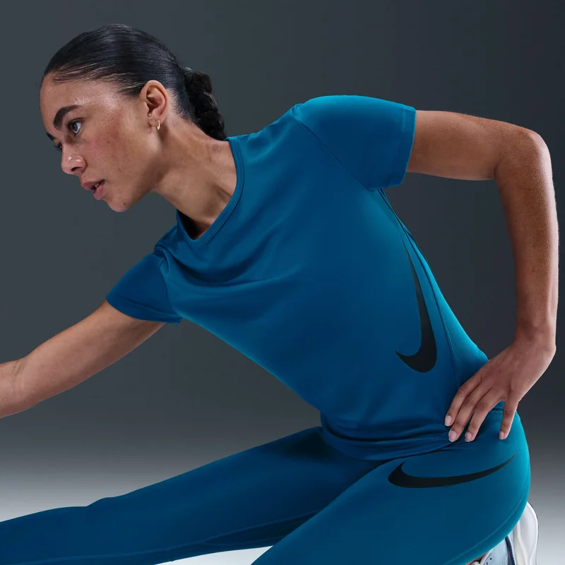 Nike Green Women's Tempo Swoosh 7/8 Running Leggings for Women | Best Price UAE