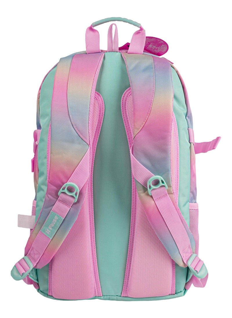 PAUSE - Mermaid Backpack 2 Main Compartments and Functional Organizer 17.5" - Image 1