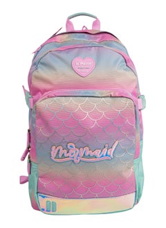 PAUSE Mermaid Backpack 2 Main Compartments and Functional Organizer 17.5"  - Image 1