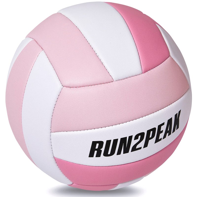 Soft Pink Volleyball Ball Gifts for Teen Girls Kids Youth Team Beginners Durable Volleyballs for Outdoor Indoor Beach Pool Water Play Official Size 5 Training Practice Volley Ball - Image 2