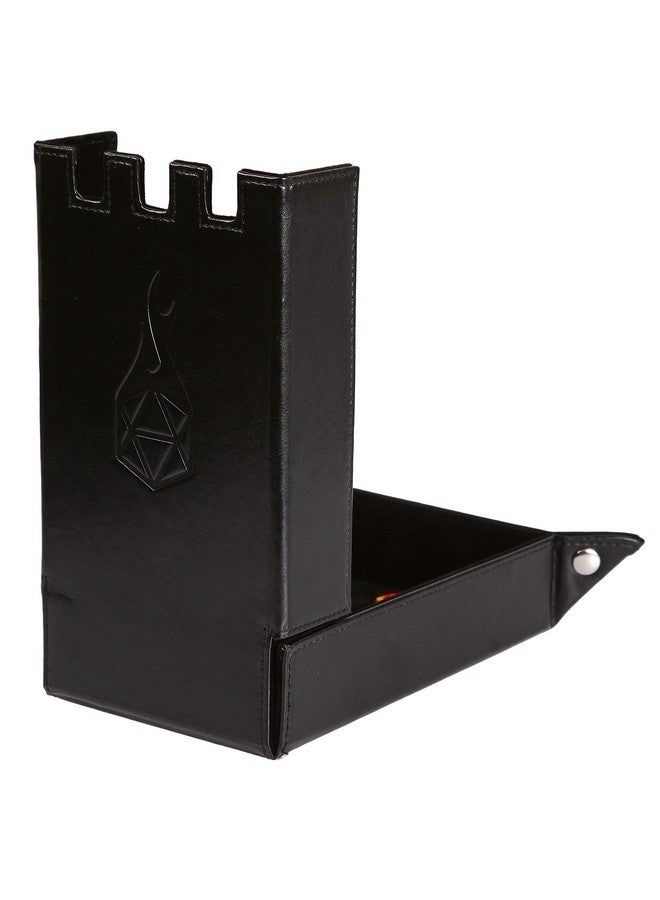 Forged Dice Co. Draco Castle Foldable Dice Tray And Dice Tower Foldable Dnd Dice Tray And Dice Rolling Tray Tower Perfect For Dungeons And Dragons Rpg And Tabletop Gaming Black - Image 4