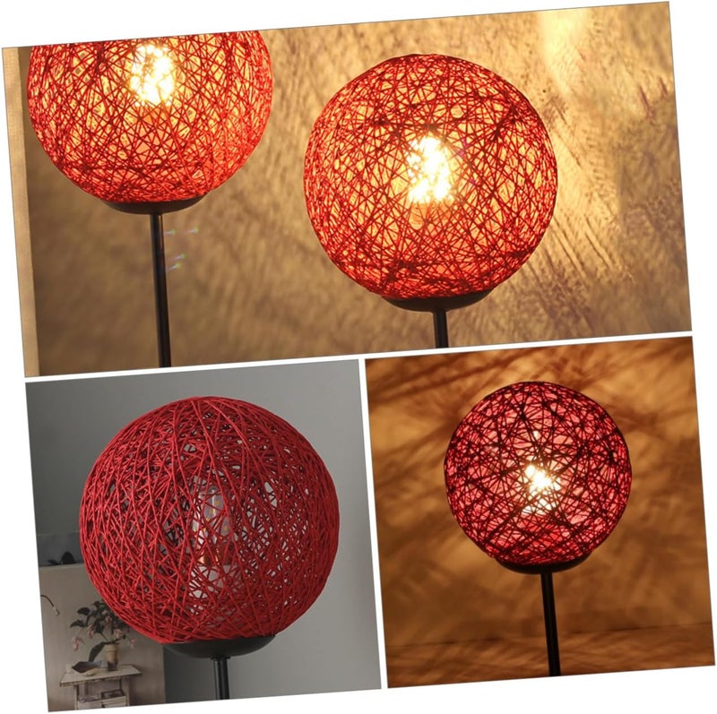 VOSAREA Rattan Table Light Decorative Bedside Lamp for Bedroom Elegant Atmosphere Night Light Durable Home Desk Lamp Stylish Wedding and Living Room Accent - Image 3