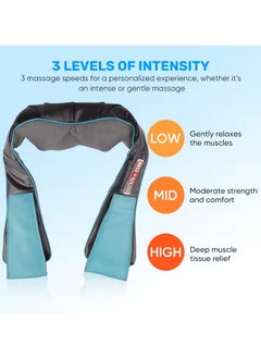 Prime by javaudan Portable Shoulder & Neck Massager with Heat Shiatsu Kneading Pillow for Office Home Car Muscle Pain Relief for Neck Shoulders and Back  - Image 5