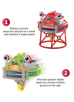 Perfii Magic Tumbler Unicycle Robot Tightrope Walker Balance Car – Educational Assembling Toy for Kids, Self-Balancing Electric Toy, Fun Gift for Boys and Girls  - Image 5