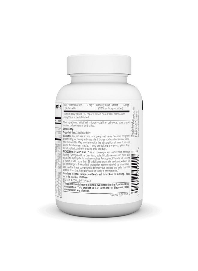 Source Naturals - Source Naturals Pycnogenol Supreme, Berry & Botanical Antioxidant Complex* - 60 Tablets - Image 1