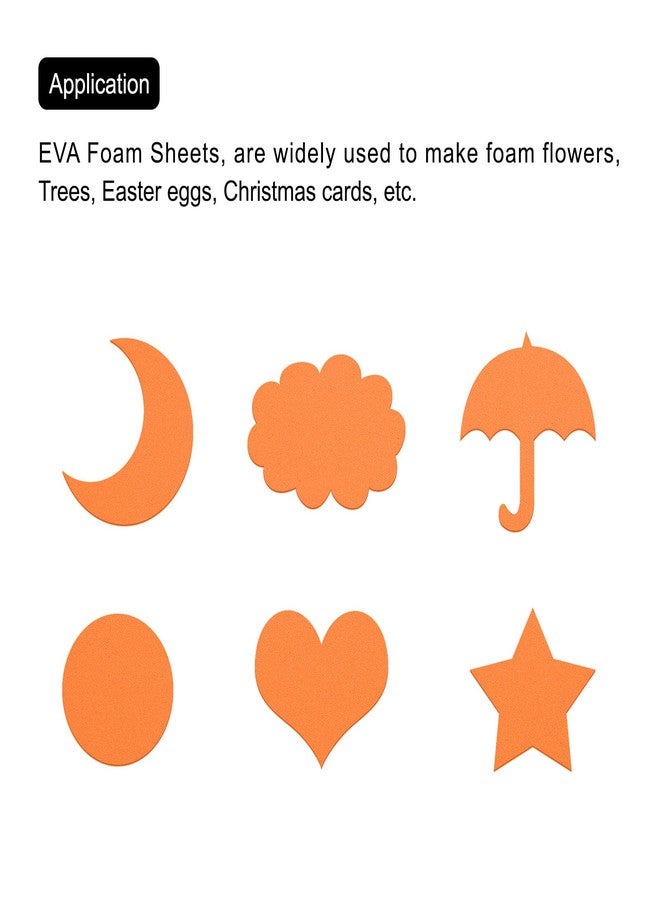 MECCANIXITY EVA Foam Sheets Orange 9.8 Inch x 9.8 Inch 5mm Thick Crafts Foam Sheets for Costumes, Arts and Crafts Projects Pack of 8 - Image 5