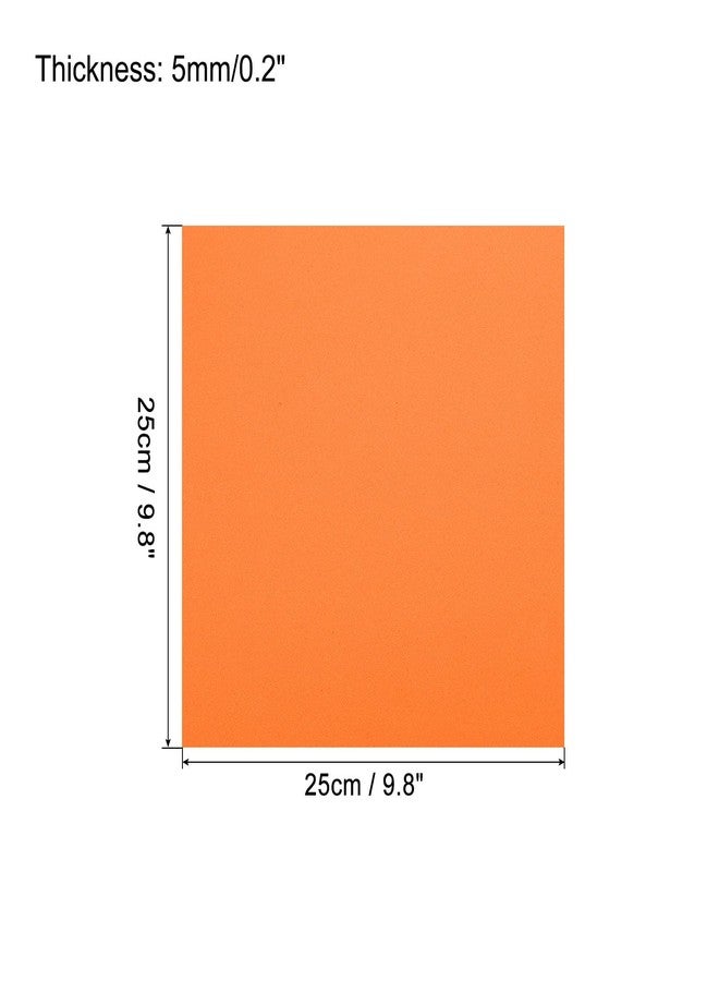 MECCANIXITY EVA Foam Sheets Orange 9.8 Inch x 9.8 Inch 5mm Thick Crafts Foam Sheets for Costumes, Arts and Crafts Projects Pack of 8 - Image 2