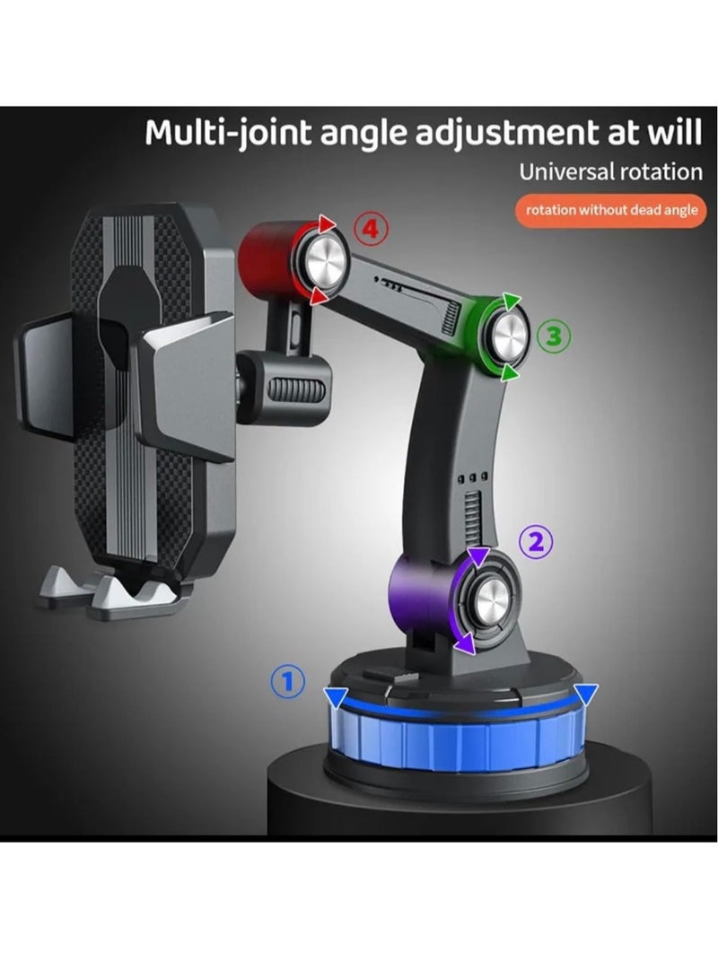NEW Car Phone Holder Dashboard Universal Suction Cup Type Windshield Sucker Stand Bracket Smartphone Cellphone Support Big Joint GPS Navigation Holder (1-Pack) - Image 2