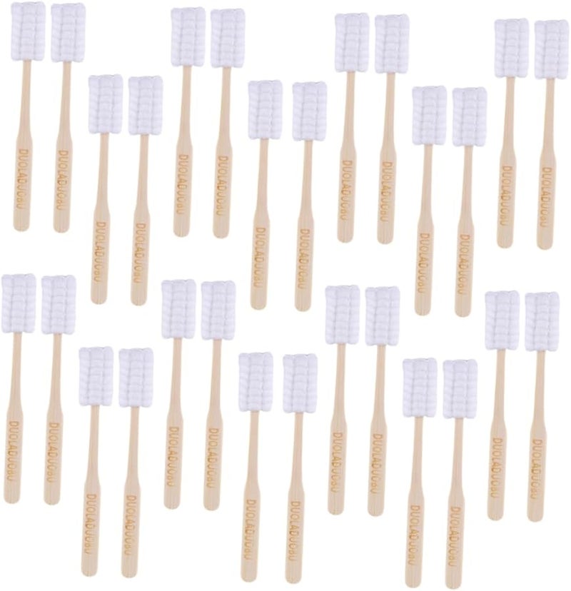 Disposable Postnatal Care Gauze Toothbrushes 30 Pcs Soft Bristles - Image 1