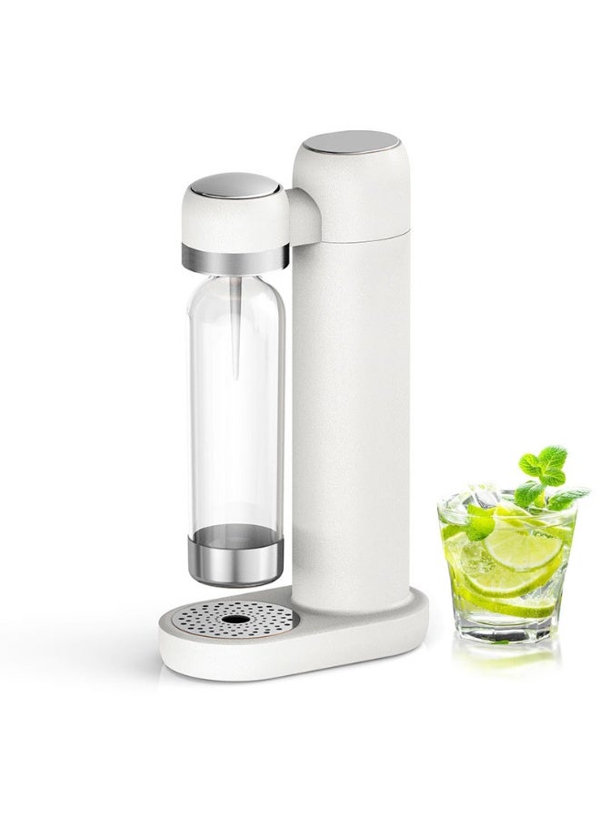 Furtey Sparkling Water Maker Soda Maker Soda Streaming Machine for Carbonating with 1L Carbonating Bottle, Seltzer Fizzy Water Maker, Compatible with Screw-in CO2 Carbonator , Portable Bubble Machine（white）r Carbonating with 1L Carbonating Bottle, Seltzer Fizzy Water Maker, Compatible with Screw-in CO2 Carbonator , Portable Bubble Machine - Image 1