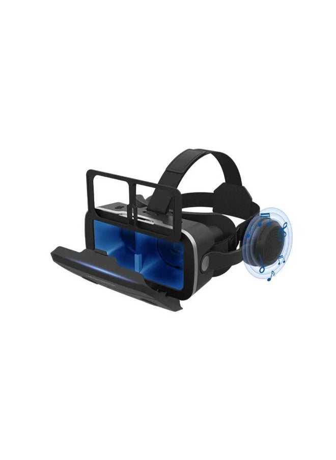VR SHINECON VR Headset Compatible with iPhone and for Android 3D VR Glasses Virtual Reality Headset for VR Games and 3D Movies Universal Virtual Reality Goggles with Headband  - Image 3