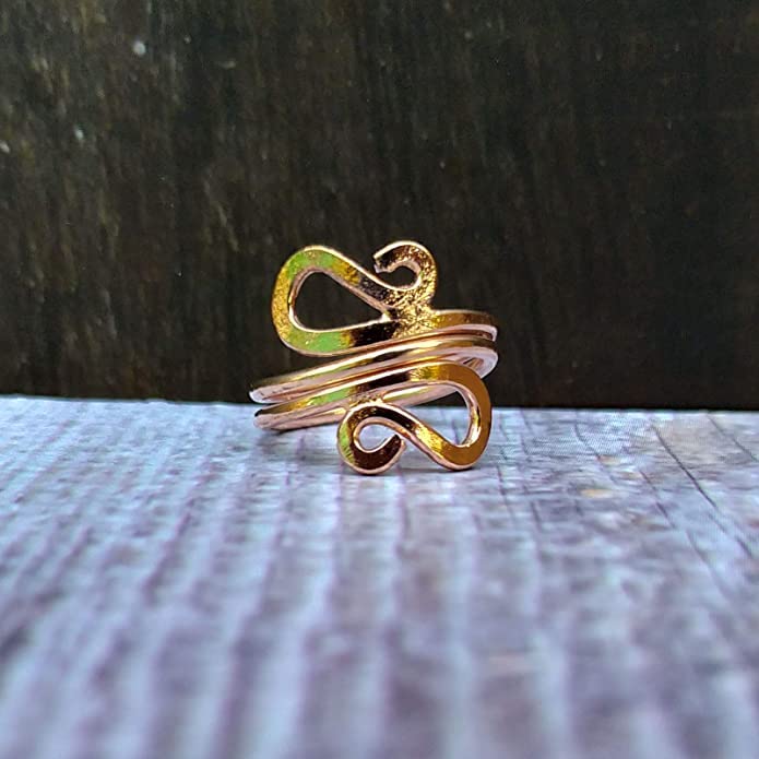 SHINDE EXPORTS Designing Pure Copper magnetic ring for men and women 8mm - Image 5