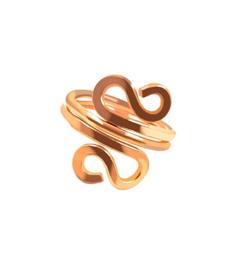 SHINDE EXPORTS Designing Pure Copper magnetic ring for men and women 8mm - Image 1