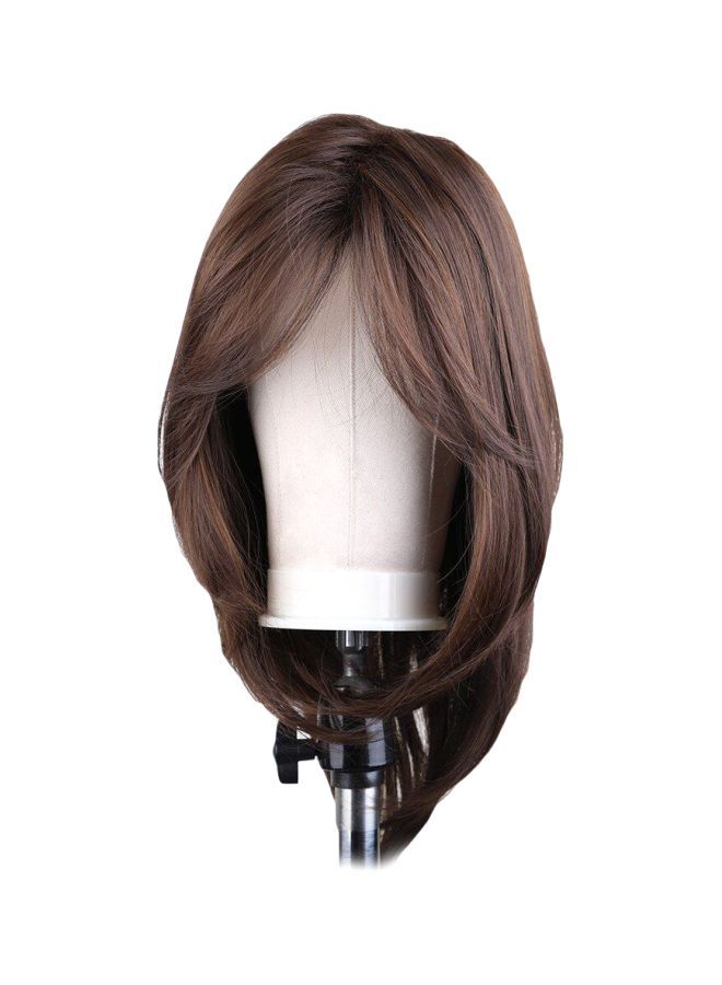 Loquat Straight Synthetic Hair Extension Brown 16inch