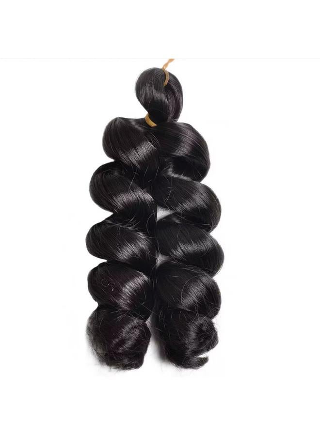 Bluejw African Wig Women's Loose Curl Crochet Hair French Spiral Curl Chemical Fiber Wig Extending Hair Short Curly Hair Wig - Image 1