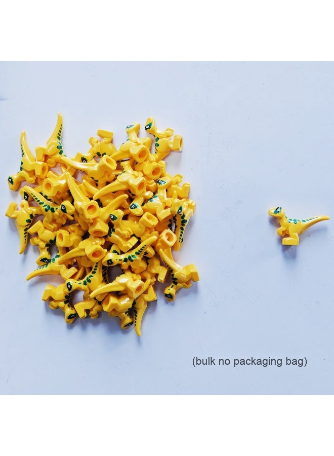 NIBEMINENT Jurassic Dinosaur Baby Building Blocks Mini Dragon Loose Parts