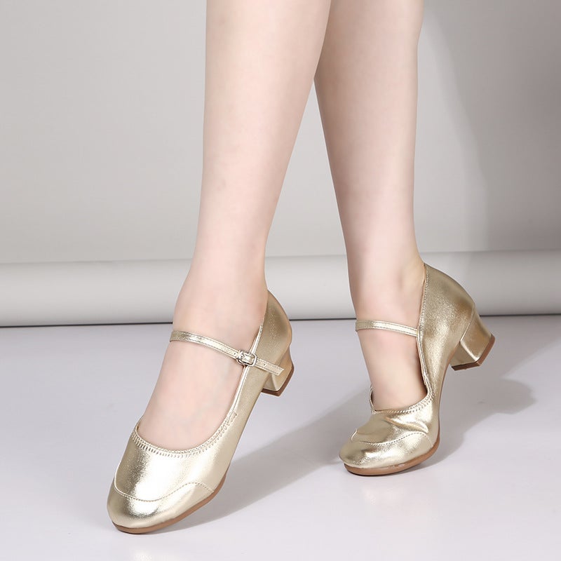 إسكدنيا Cross-border Shoes Spring and Summer New Square Dance Shoes Women's Dance Shoes Modern Dance Social Performance Dance Shoes Women's High Heeled - Image 5