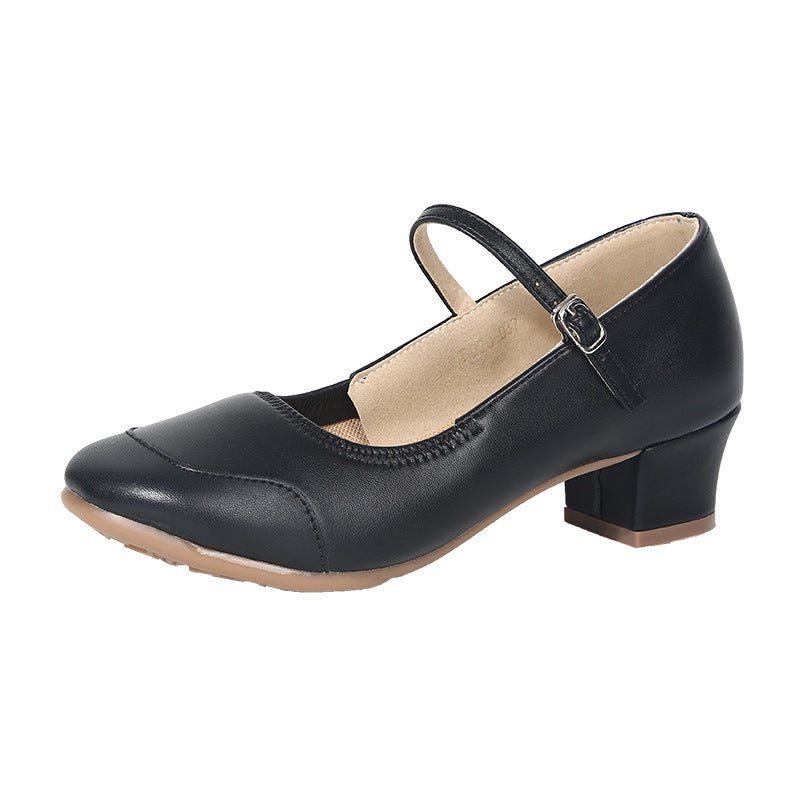 إسكدنيا Cross-border Shoes Spring and Summer New Square Dance Shoes Women's Dance Shoes Modern Dance Social Performance Dance Shoes Women's High Heeled - Image 1
